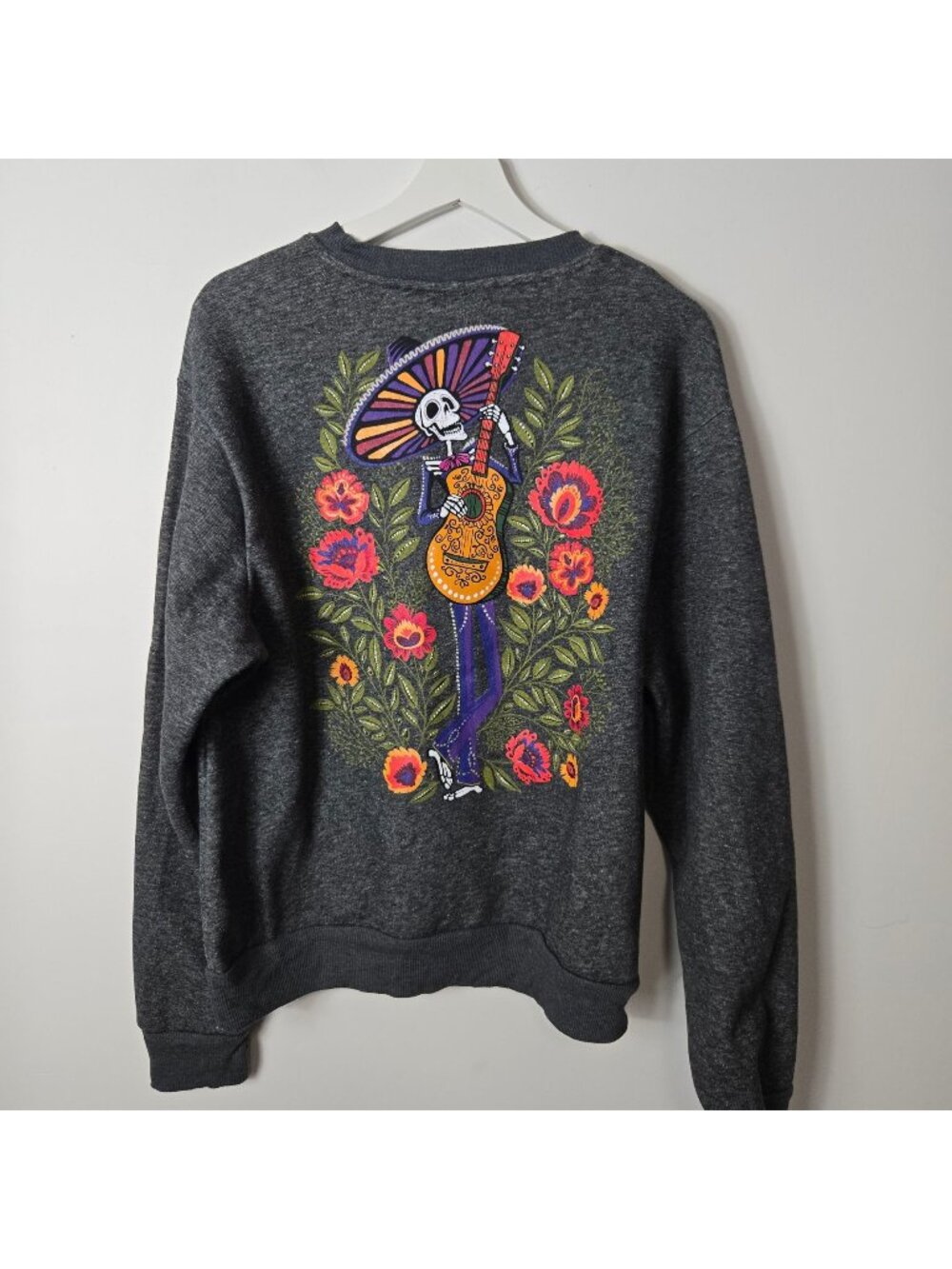 Hasta Siempre La Catrina Graphic Sweathsirt Vibrant Day Size XS Day of The Dead